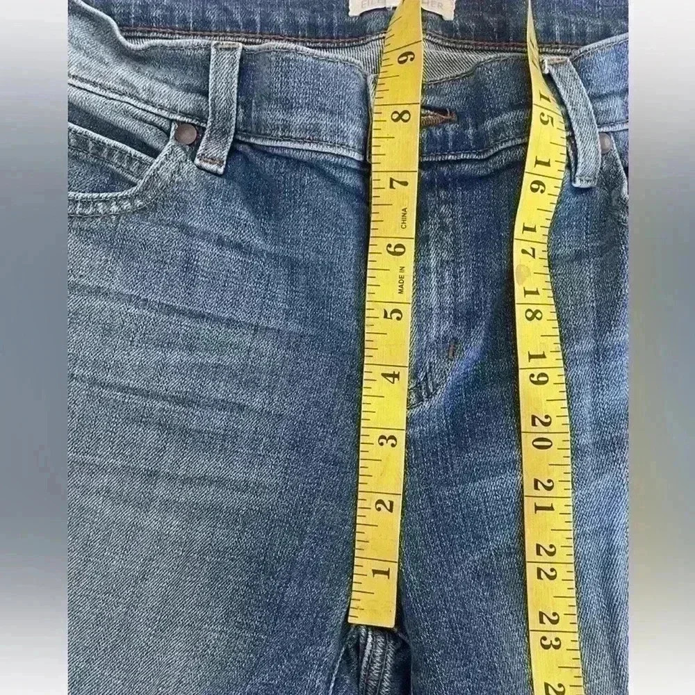 Eileen Fisher Womens Size 4 Straight Leg Stretch Denim Blue Ankle Jeans 28x28 - Picture 7 of 11